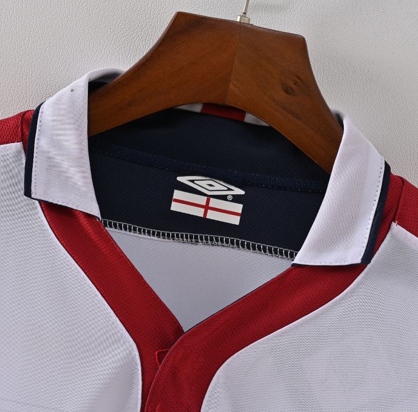 2004 England Home Retro Kit